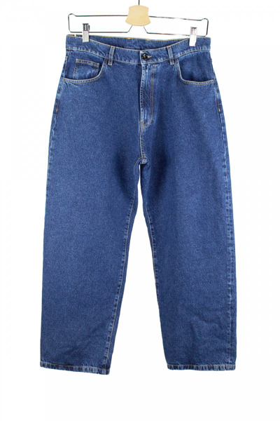 Shop Lc23 Denim 5 Pocket Trousers Clothing In Dark Blue