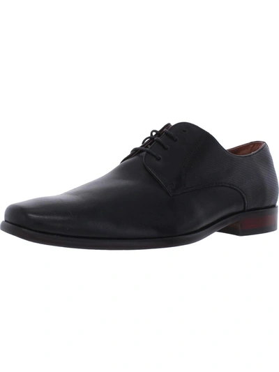 Shop Florsheim Postino Pl Ox Mens Leather Lace Up Oxfords In Black