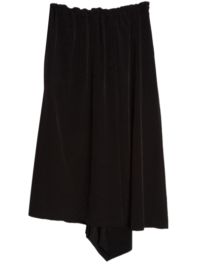 Shop Yohji Yamamoto Y-2way Skirt Trousers In Black
