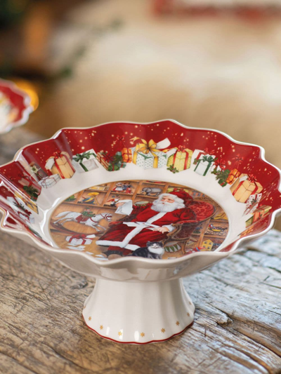 Villeroy & Boch Santa Claus-print Porcelain Plate In Multicolour