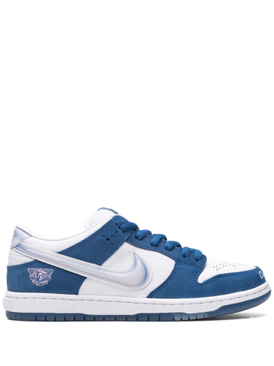 Nike Sb Dunk Low "born X Raised" Sneakers In Blue