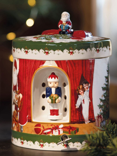 Villeroy & Boch Santa Brings Gifts Porcelain Box In Multicolour