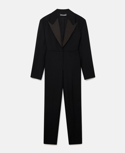 Shop Stella Mccartney Tuxedo Jumpsuit In Black