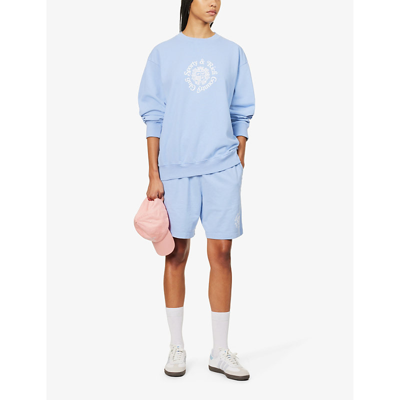 Sporty & Rich Blue Monte Carlo Sweatshirt - Periwinkle/White