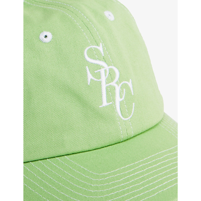 Shop Sporty And Rich Sporty & Rich Women's Washed Kelly Logo-embroidered Cotton Baseball Cap