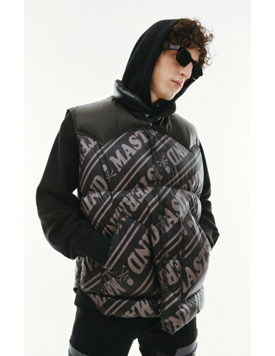 Shop Mastermind Japan Mastermind World × Rocky Mountain Down Vest In Black