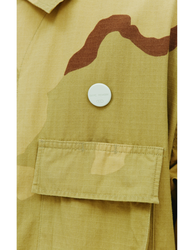 Oamc Camouflage-print Bomber Jacket In Yellow