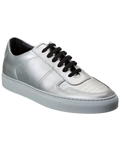 Shop Common Projects Bball Classic Leather Sneaker In Silver