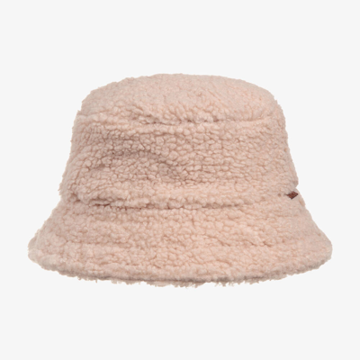 Shop Molo Girls Pink Sherpa Bucket Hat