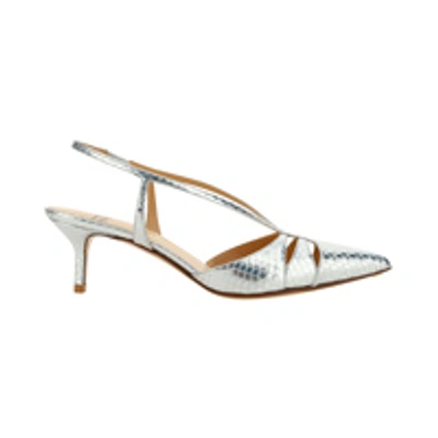 Shop Francesco Russo Leather Sandals In Silver