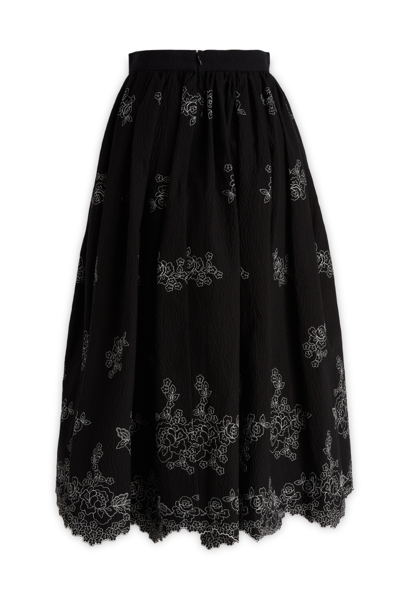Shop Erdem Skirt In Black