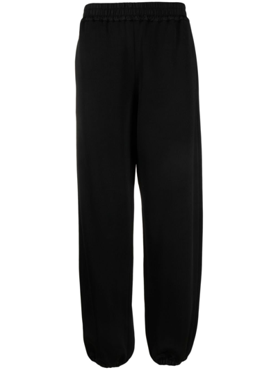Jil Sander Relaxed Fit Black Activewear Pants In Black