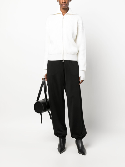 Shop Jil Sander Straight-leg Track Pants In Black