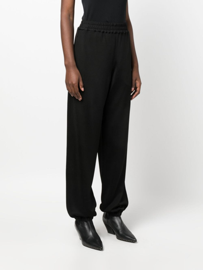 Jil Sander Relaxed Fit Black Activewear Pants In Black