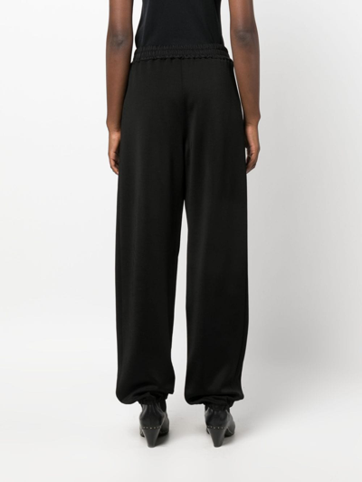 Jil Sander Relaxed Fit Black Activewear Pants In Black