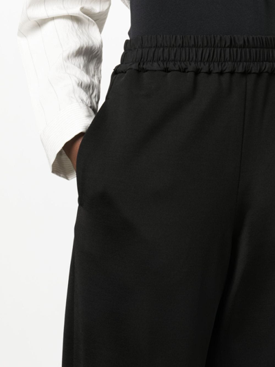Jil Sander Relaxed Fit Black Activewear Pants In Black