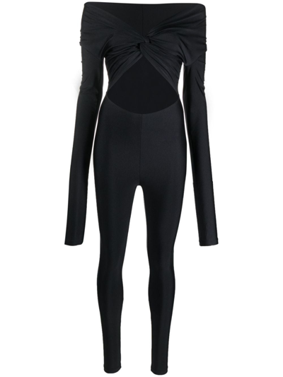 Shop The Andamane Off-shoulder Jumpsuit In Black