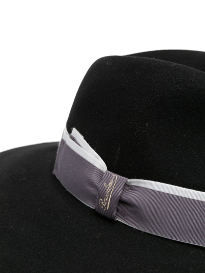 Shop Borsalino Sophie Felted Wool Fedora Hat In Black