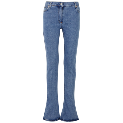 Shop Magda Butrym Flared Slim-leg Jeans In Blue