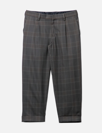 Shop Kolor Checked Pants In Brown