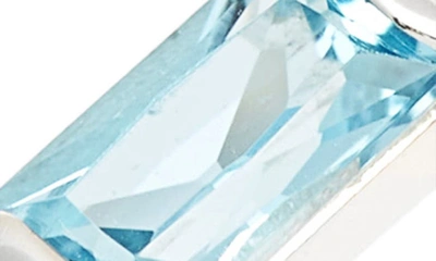 Anzie Swiss Blue Topaz Dew Drop Ring | Gemstones/rhodium Plated