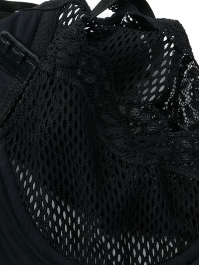 Dsquared2 Net Balconette Bra In Black