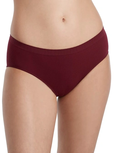 Shop Bare The Easy Everyday Seamless Hipster In Maroon Banner Ribbed