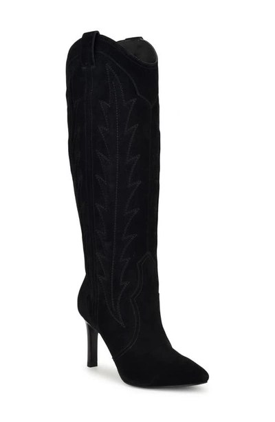 Shop Nine West Radory Knee High Boot In Black