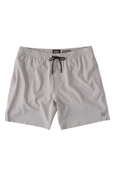 Shop Billabong Surftrek Elastic Waist Shorts In Alloy