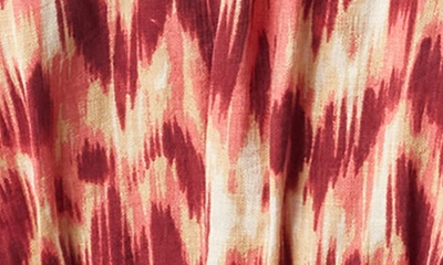 Sam Edelman Evie Ikat Print Peplum Blouse In Ikat Animal