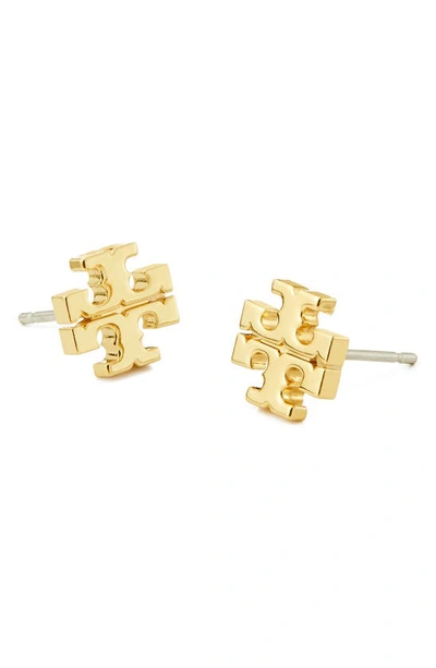 Shop Tory Burch Kira Stud Earrings In Tory Gold