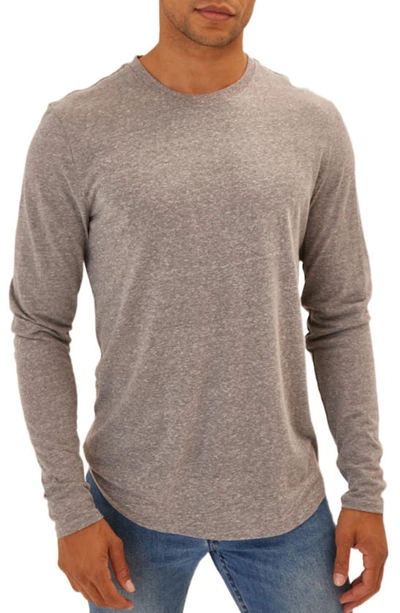 Shop Threads 4 Thought Kye Slub Long Sleeve T-shirt In Heather Grey