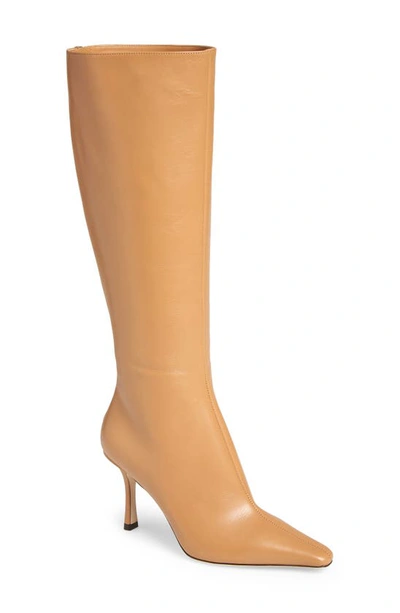 Shop Jimmy Choo Agathe Tall Boot In Biscuit