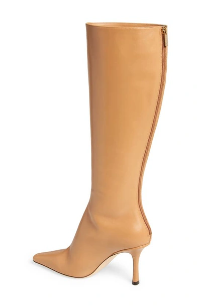 Shop Jimmy Choo Agathe Tall Boot In Biscuit