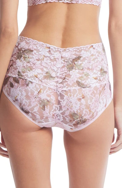 Shop Hanky Panky Floral Retro Lace Vikini In Antique Lily