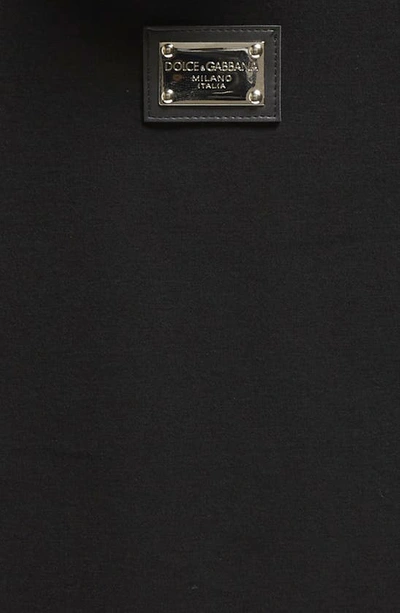 Shop Dolce & Gabbana Kids' Logo Plaque Long Sleeve Turtleneck T-shirt In Red Multiprint