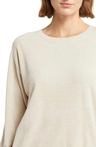 Shop Barefoot Dreams High-low Sweater In Stone