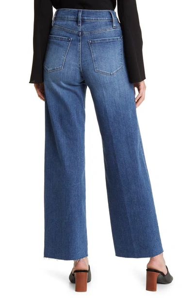Frame Le Slim Palazzo Raw After Cropped Jeans In Crossings