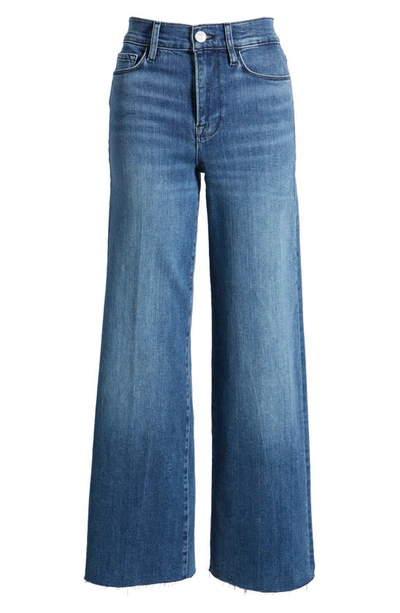 Frame Le Slim Palazzo Raw After Cropped Jeans In Crossings