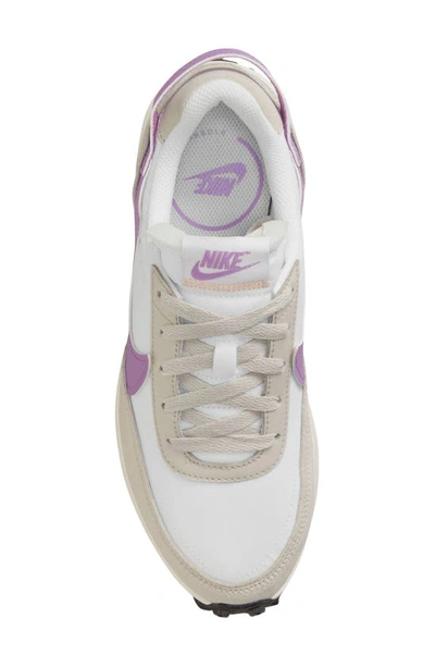 Shop Nike Waffle Debut Sneaker In White/ Fuchsia/ Brown/ Sail