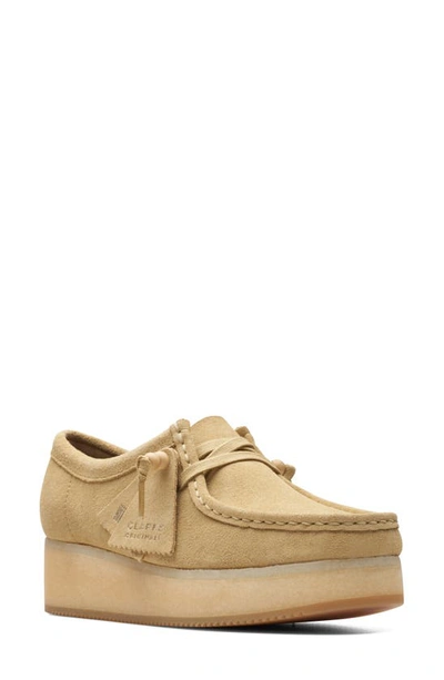 Shop Clarks Wallacraft Bee Platform Driving Shoe In Maple Suede