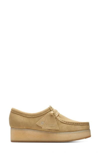 Shop Clarks Wallacraft Bee Platform Driving Shoe In Maple Suede