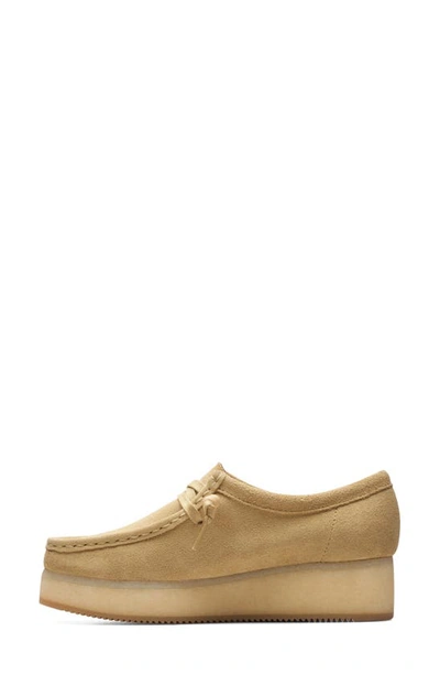 Shop Clarks Wallacraft Bee Platform Driving Shoe In Maple Suede