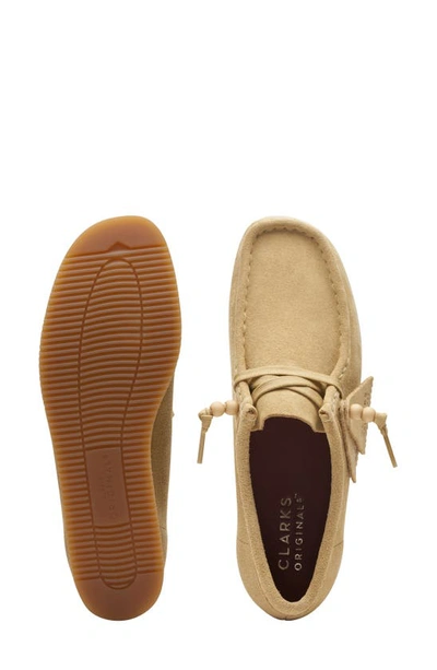 Shop Clarks Wallacraft Bee Platform Driving Shoe In Maple Suede