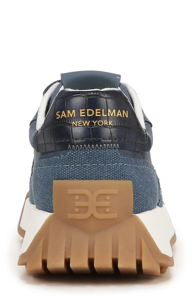 Shop Sam Edelman Layla Sneaker In Blue Stone