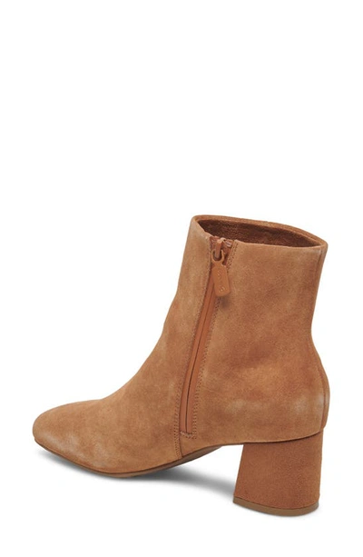 Shop Blondo Alida Waterproof Bootie In Tan Suede