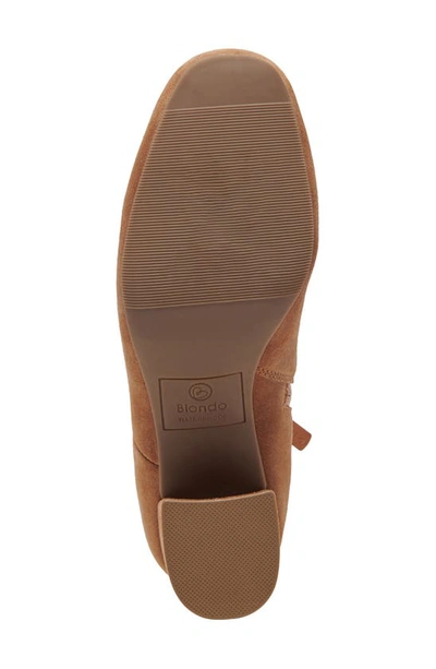 Blondo Alida Waterproof Bootie In Tan Suede