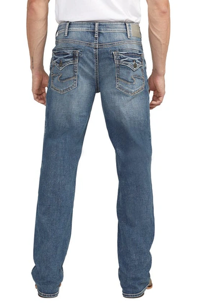 Shop Silver Jeans Co. Zac Relaxed Straight Leg Jeans In Indigo