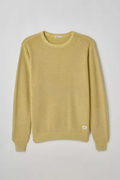 Shop Katin Swell Crew Neck Sweater In Bright Yellow, Men's At Urban Outfitters
