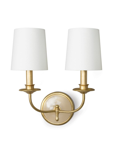Shop Regina Andrew Fisher Double Sconce In Gold